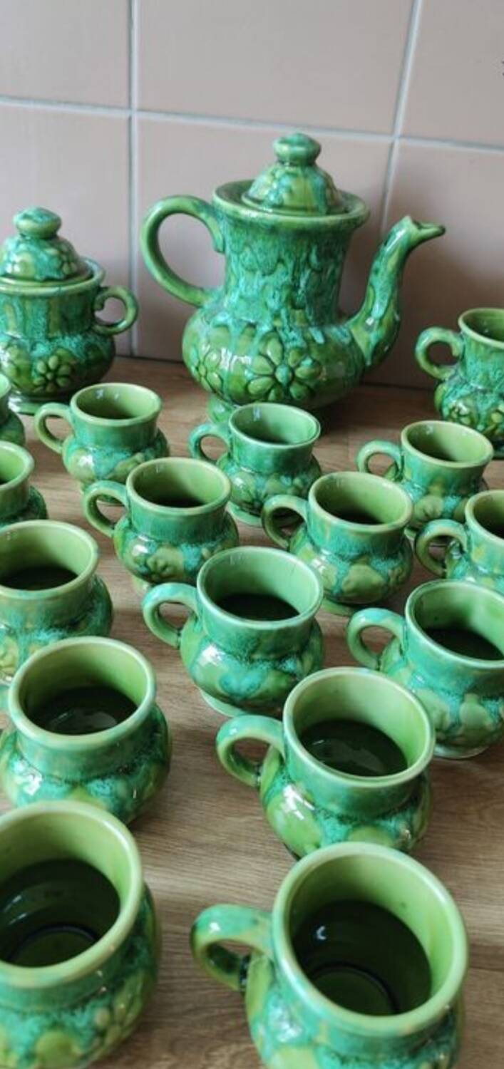 Coffee service Porterie Main Sars - Poteries 1862