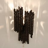 Brutalist wall lamp  designed by Marcello Fantoni, manufactured in Italy 1960