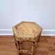 Vintage bamboo stool, plant stand