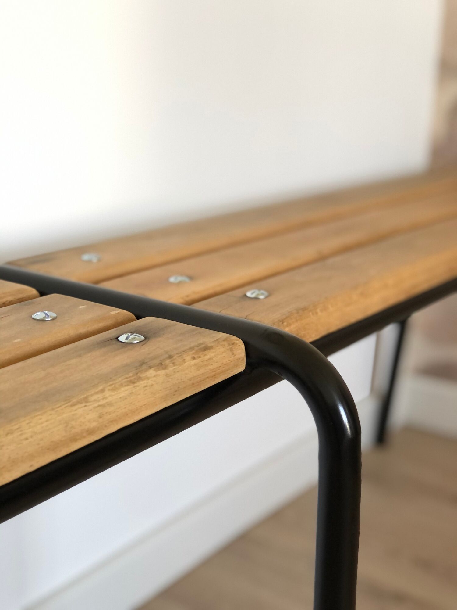 Former school bench from the 60s, adult model