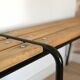 Former school bench from the 60s, adult model
