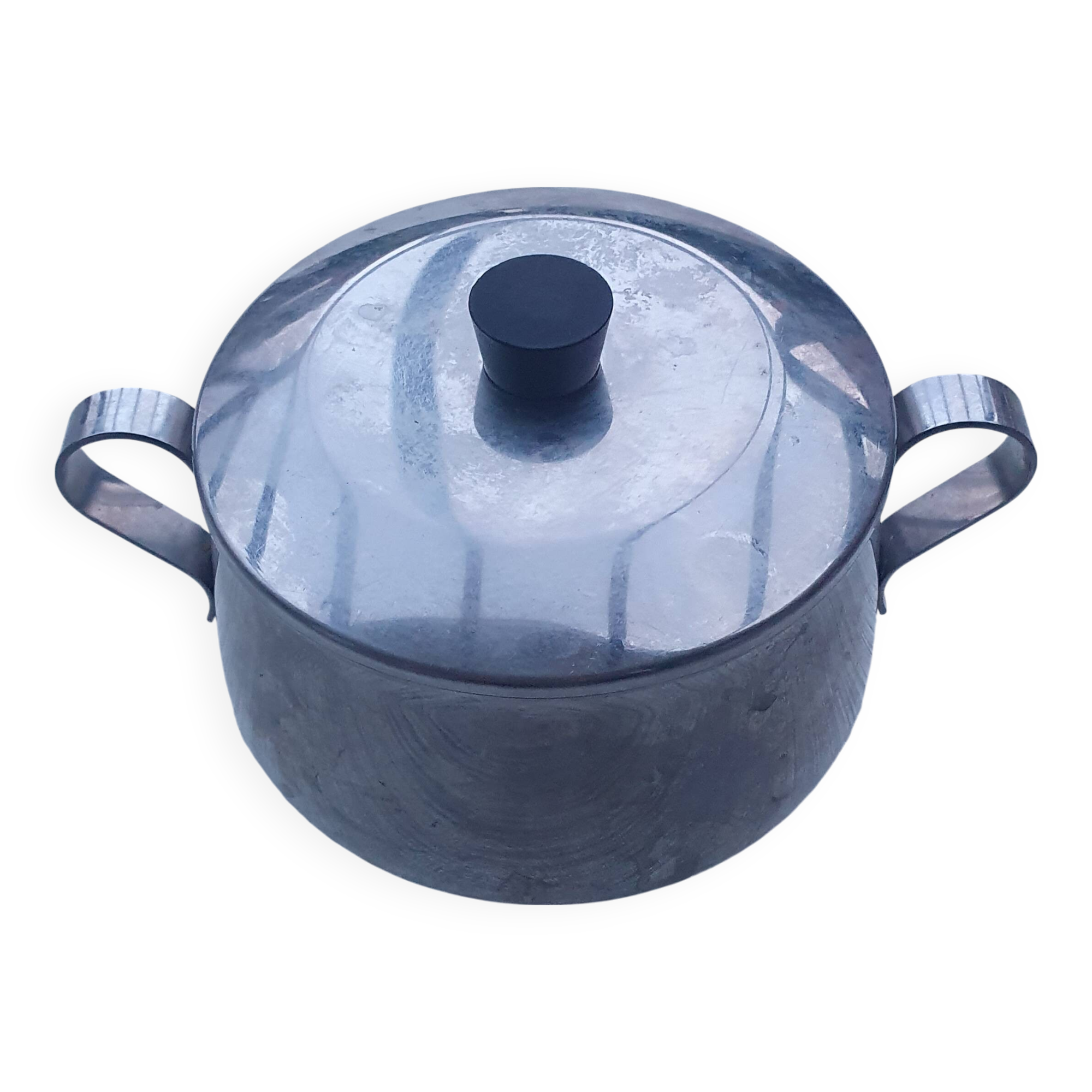 Vintage stainless steel sugar bowl