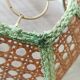 Vintage cane lampshade
