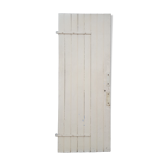 Old door in cream lacquered wood