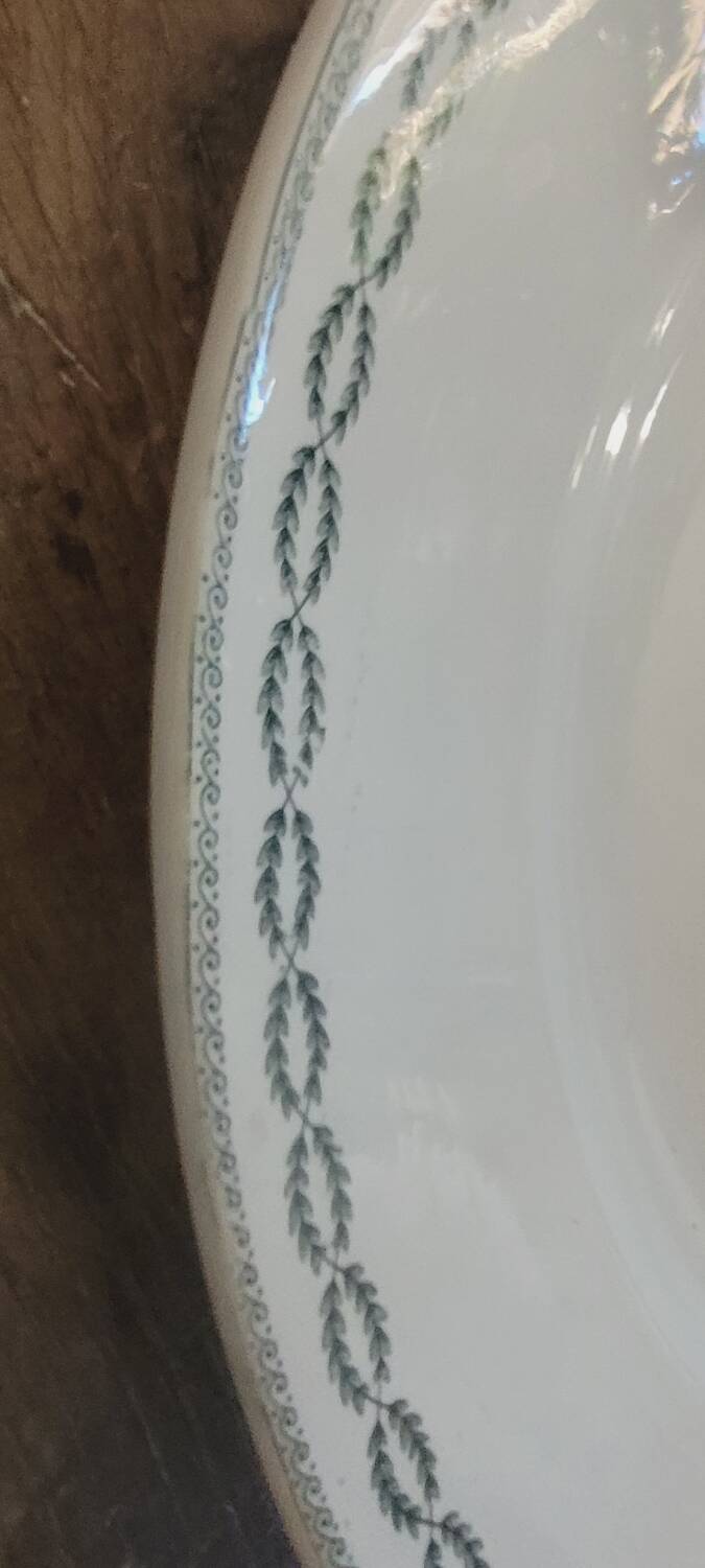 Sarreguemines iron earth serving dishes