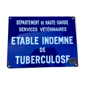 Plaque émaillée Tuberculose