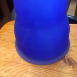 Blue glass lamp 1980s