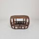 Italian Wicker and Rattan Coffee Table, 1970s