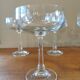 Set of 5 vintage crystal champagne glasses