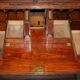 Colonial camphor wood library desk, George III period circa 1760.