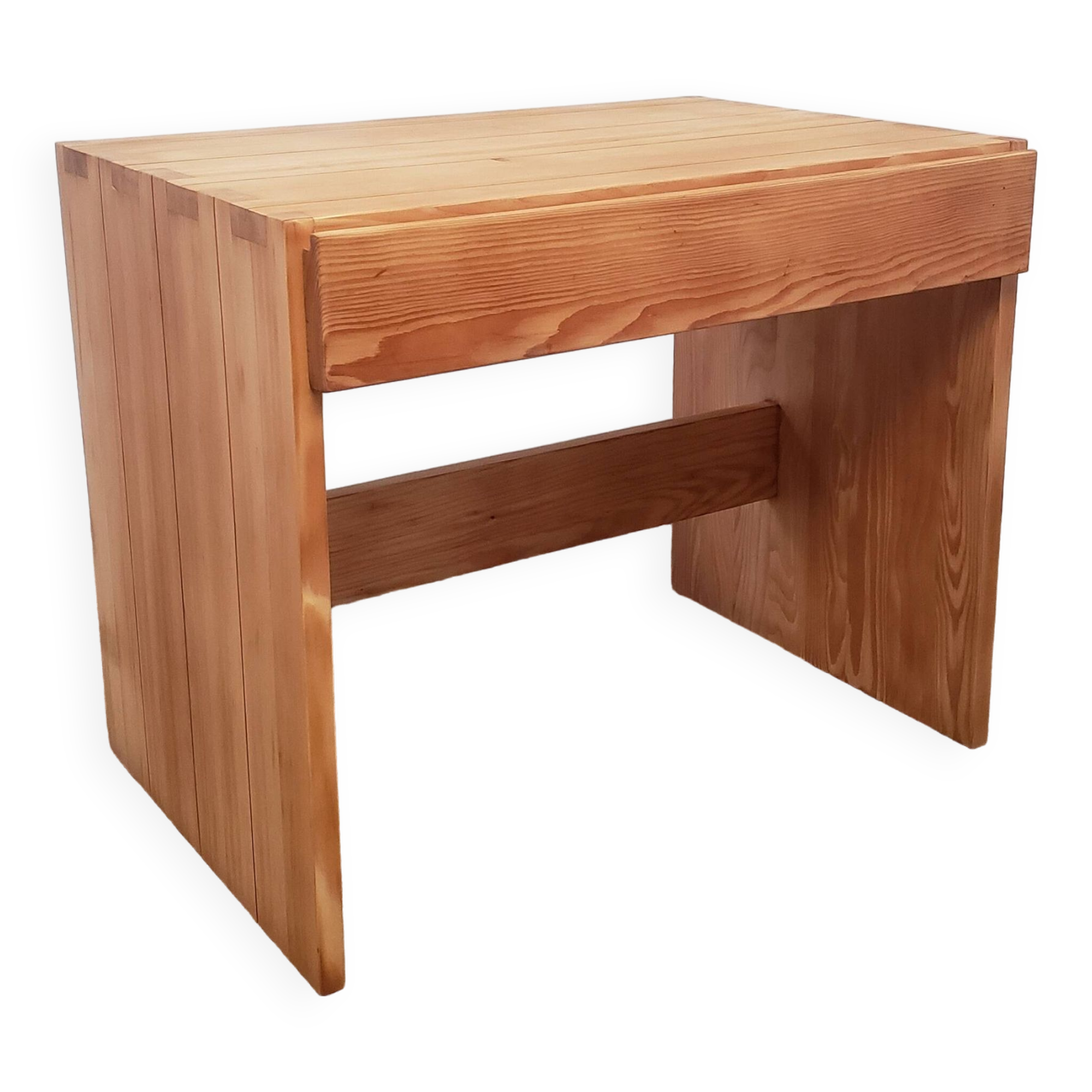 Solid pine desk - Maison Regain, Savoie model, 1960s