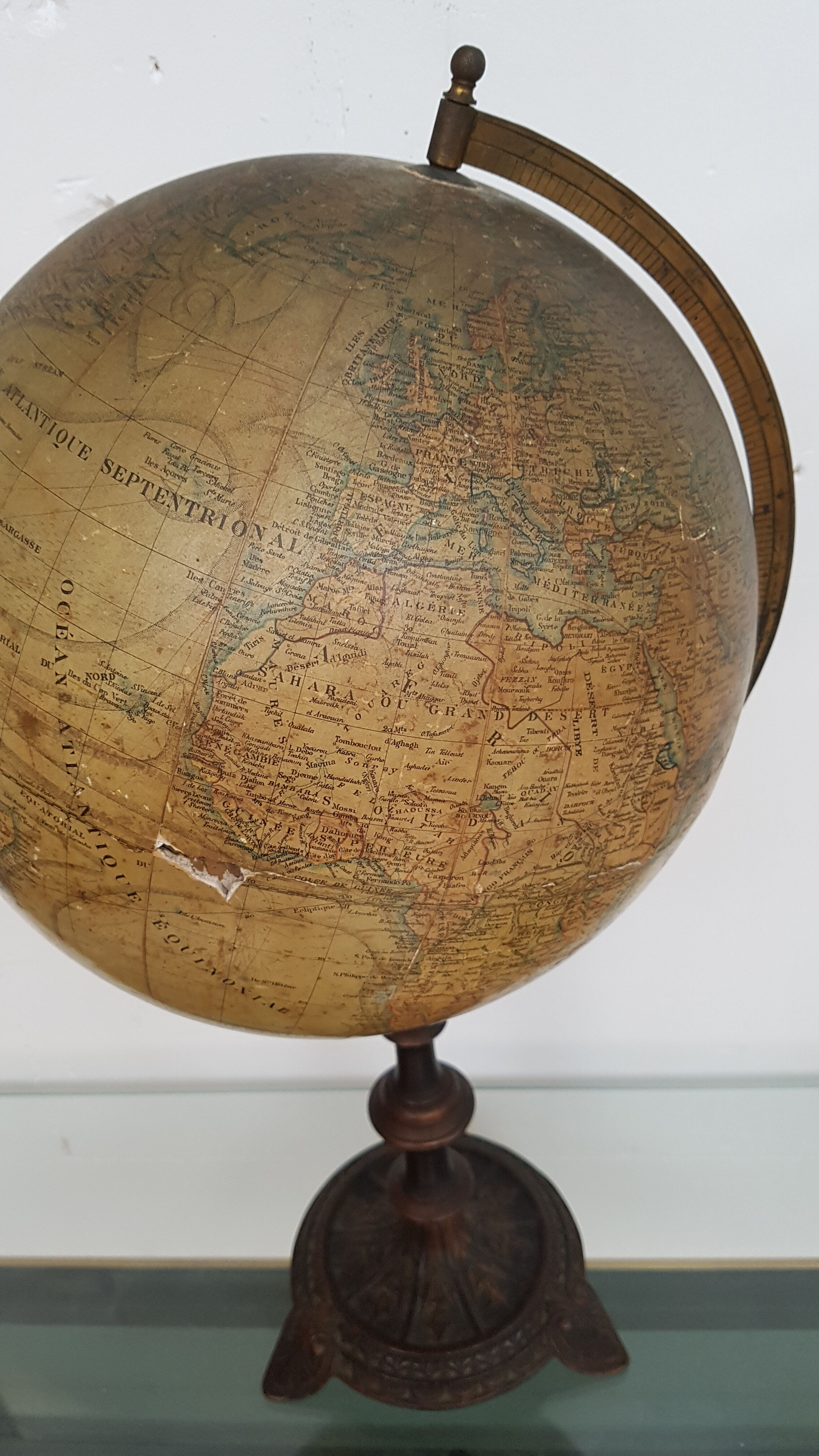 Globe earth time Napoleon III