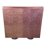 Burl bar cabinet by Giovanni Offredi for Saporiti, 1970s