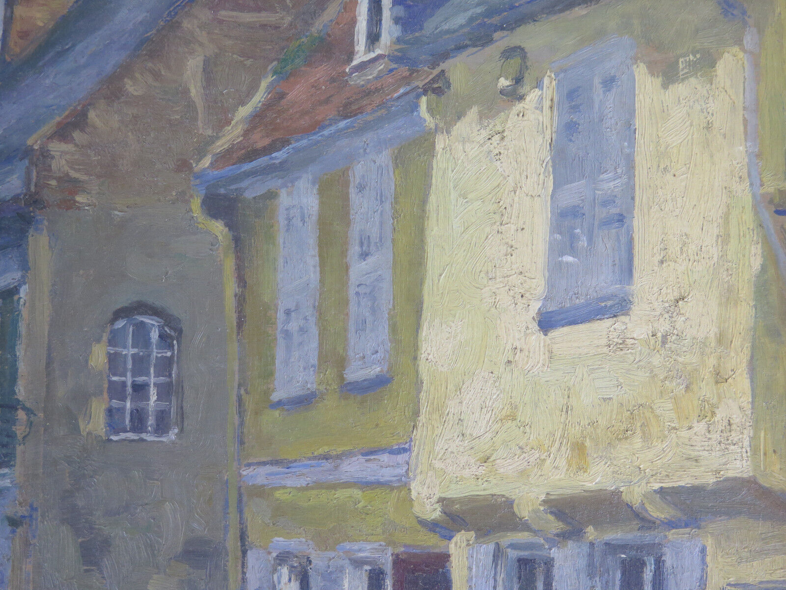 Antique painting by Pierre Boissart (1878-1944) signed country view B8