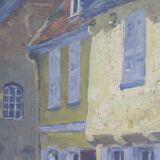 Antique painting by Pierre Boissart (1878-1944) signed country view B8