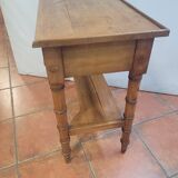 Side table bamboo wood cherry tree