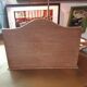 Porte courrier bois vintage