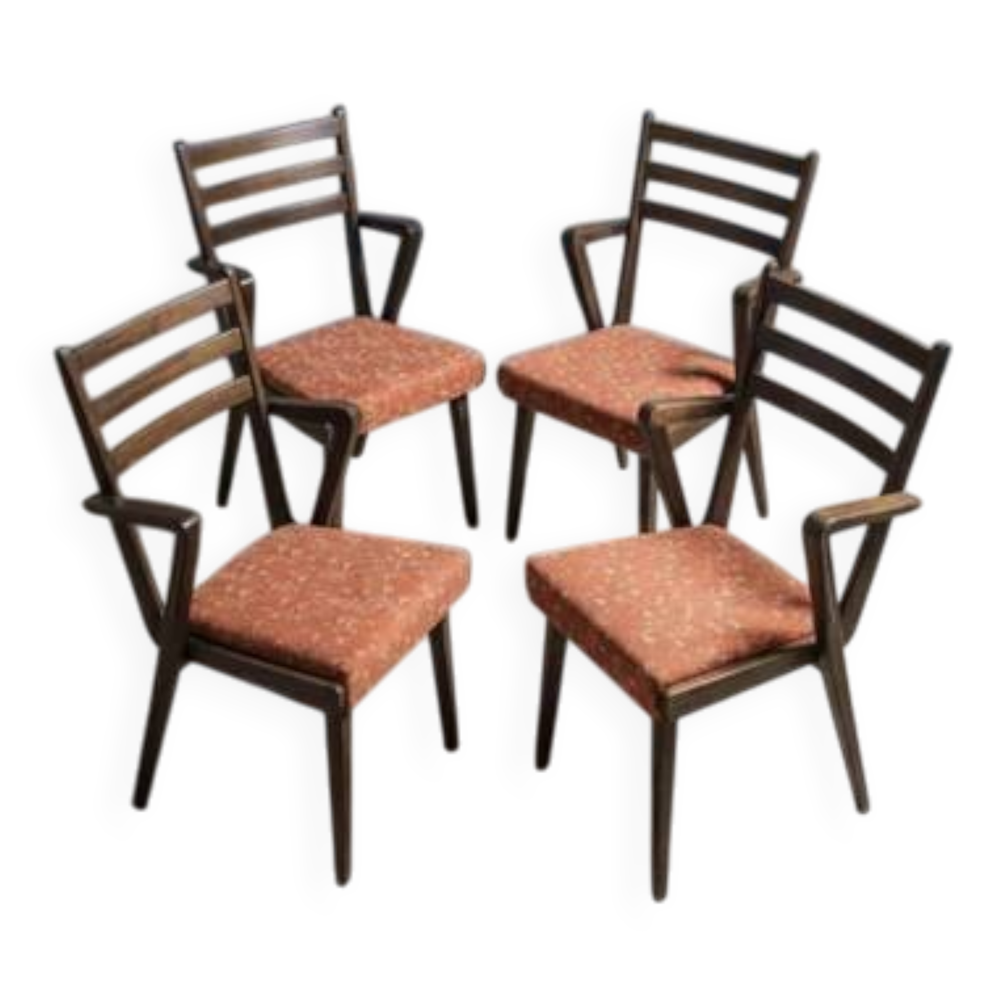Set of Czechoslovak mid-century chairs, 1970s
