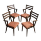 Set of Czechoslovak mid-century chairs, 1970s