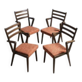 Lot de 4 chaises 1970