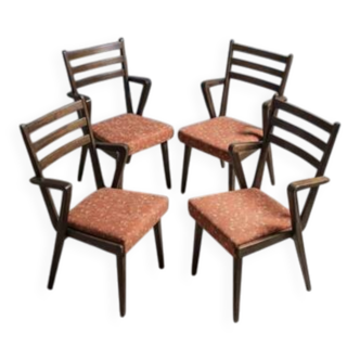 Set of Czechoslovak mid-century chairs, 1970s