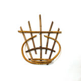 Wall rattan pot cover, 60's-70's