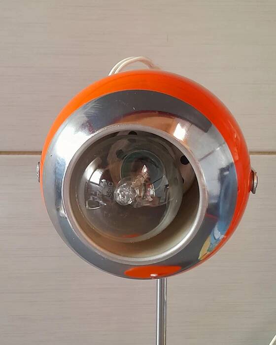 Orange Ball Eye Lamp 1970
