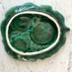 Set in tomato and leaf slurry (sausage maker, salt shaker, pepper tree and tray) vintage