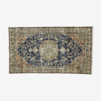 Anatolian handmade vintage rug 203 cm x 93 cm