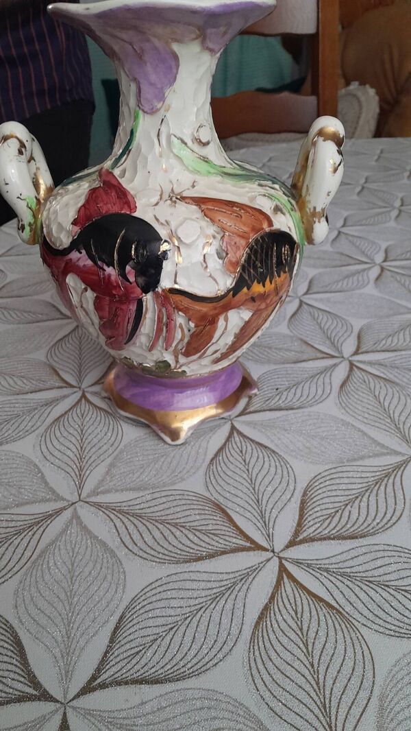 Vase vintage signé Pugi fait main