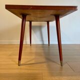 Table basse bois vernis
