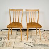 Set of 2 Dining Chairs, 1960s, Czechoslovakia