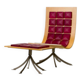 Saporiti Italia "Voyager" lounge chair and ottoman by Gaby Fois Dorell