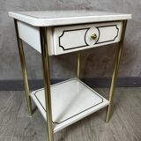 Metal bedside table