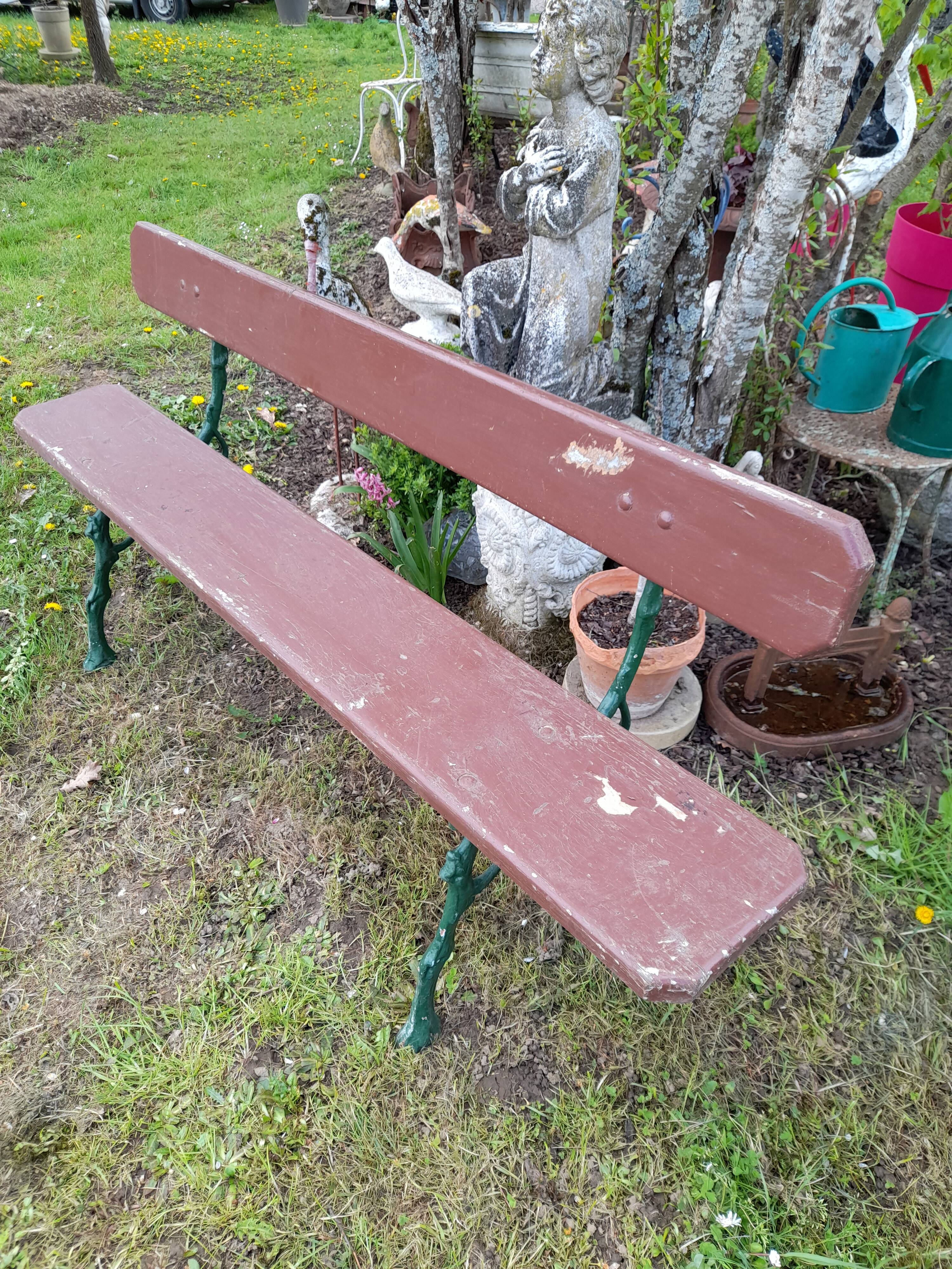 Cast-iron garden bench 1900