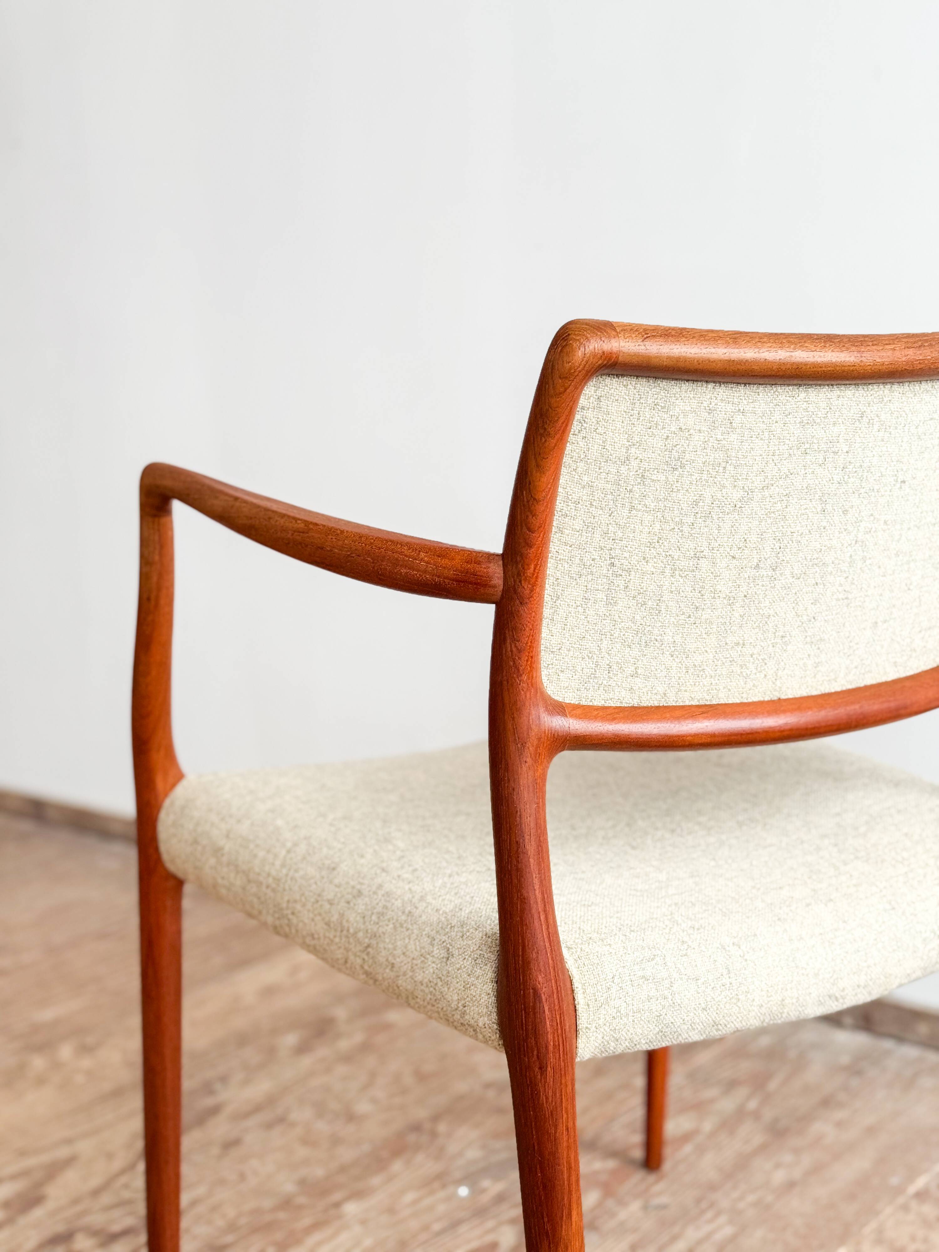 Fauteuil modèle 65 en teck par Niels O. Møller, Danemark