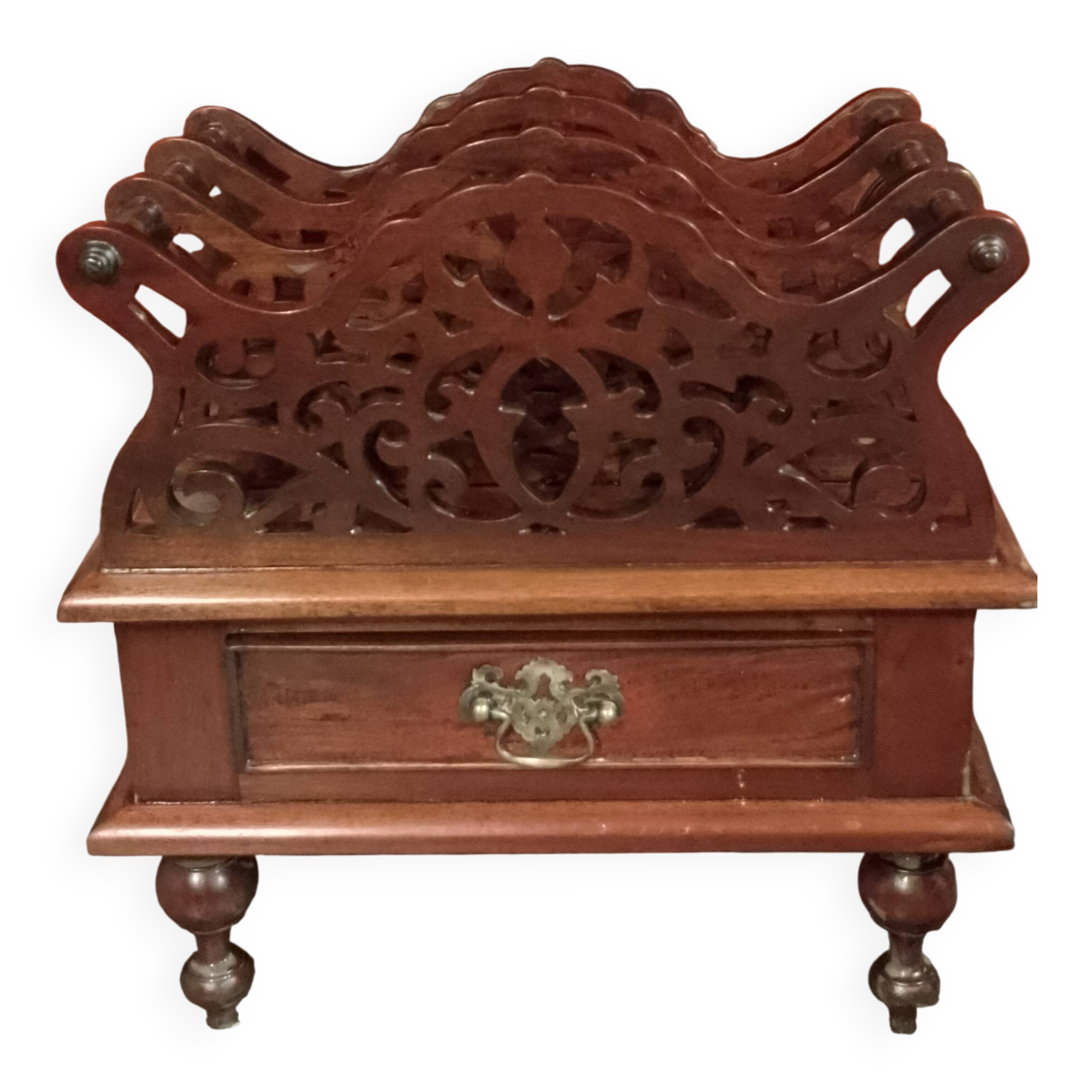 Wooden magazine rack