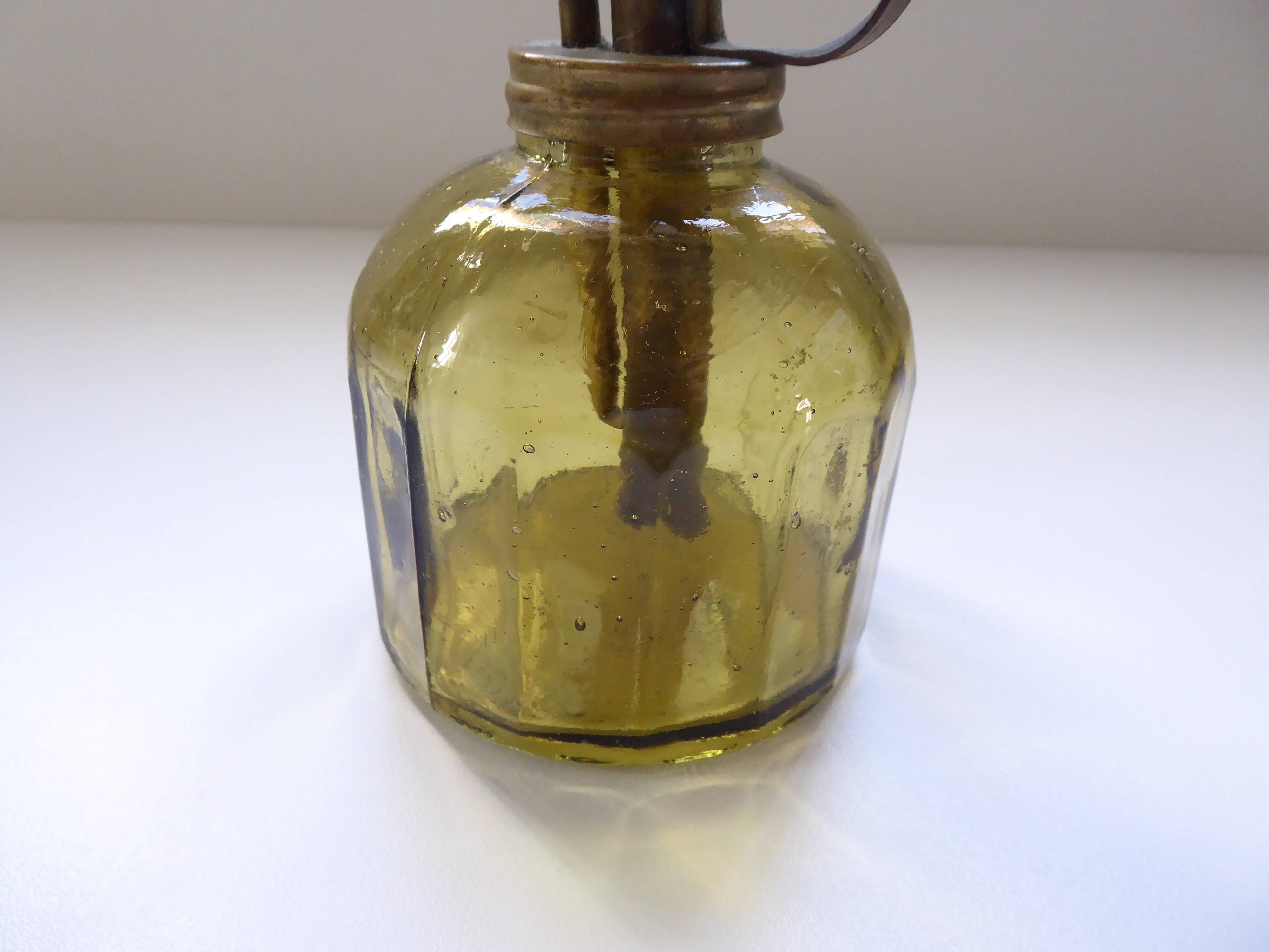 Old glass plant spray