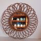 Miroir soleil bambou