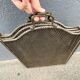 Antique 19th-century fireplace screen, Napoleon III spark guard