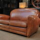 Vintage 3-seater leather club sofa
