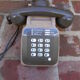 Vintage push-button telephone