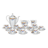 Vintage coffee service in porcelain by Epiag Czechoslovakia