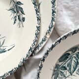 6 deep plates in Badonviller “Mûre” ironware