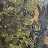 Painting "Riverside", oil on canvas