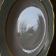 12 green deep plates "l'amandinoise"