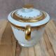Antique sugar bowl in Limoges porcelain – elegant gold decoration
