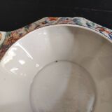 Vintage French serving sauce boat from La Tallec, Limoges, with colourful floral decoration