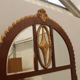 Viennese Secession Huge Mahogany Hall Mirror, 1910