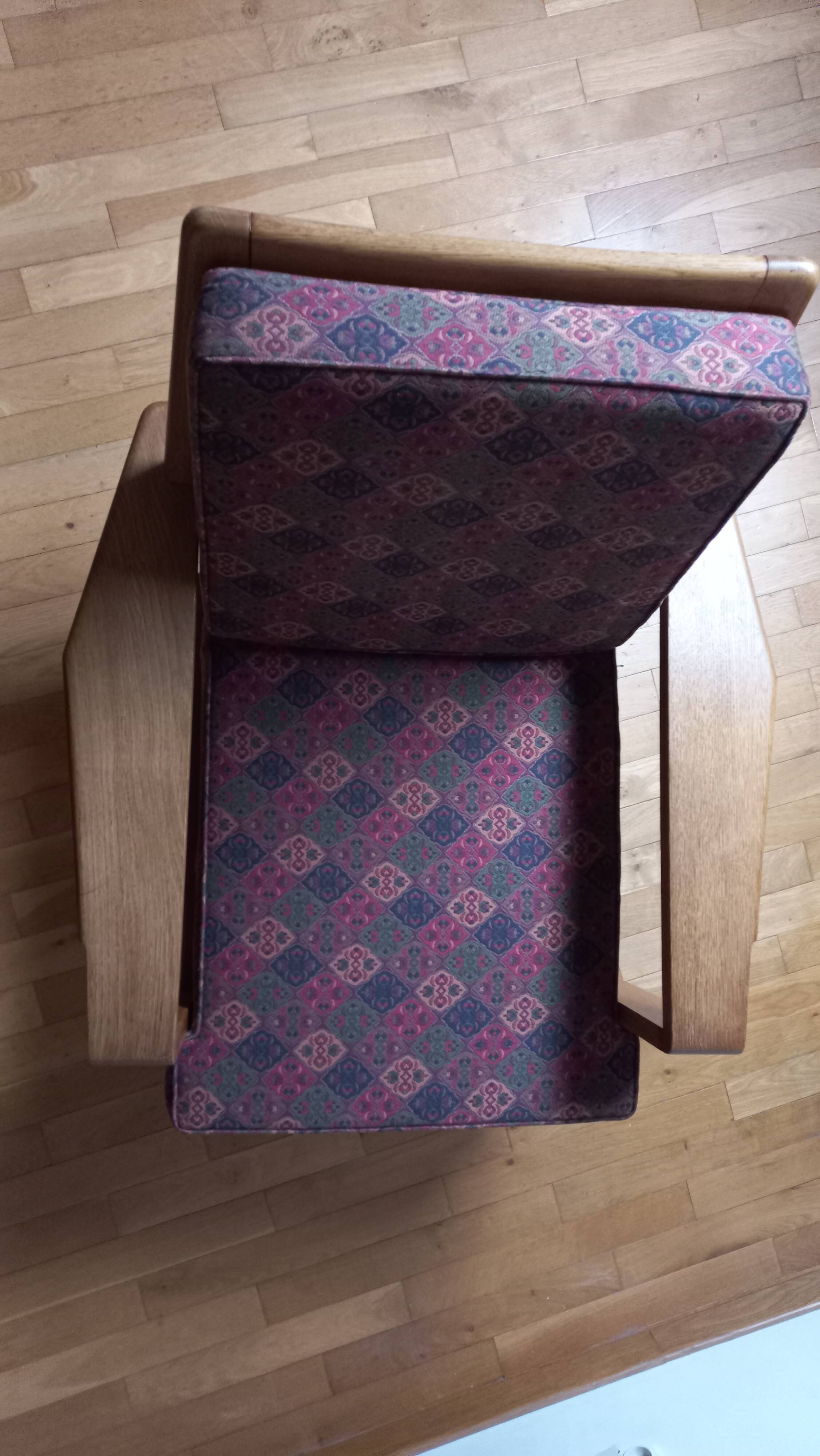 Pair of armchairs 1960 Solid oak - Scandinavian style